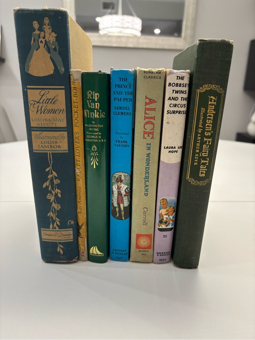 Vintage 1940s Classic Children's Books Lot (7 Hardcovers) - Illustrated Junior L